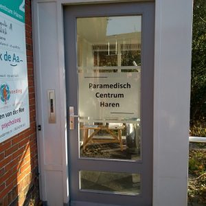 noord belettering Para Medisch Centrum Haren sticker op deurprijs op aanvraag