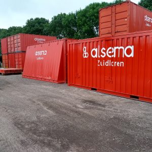 noord belettering teksten op containers Alsema Zuidlaren prijs op aanvraag
